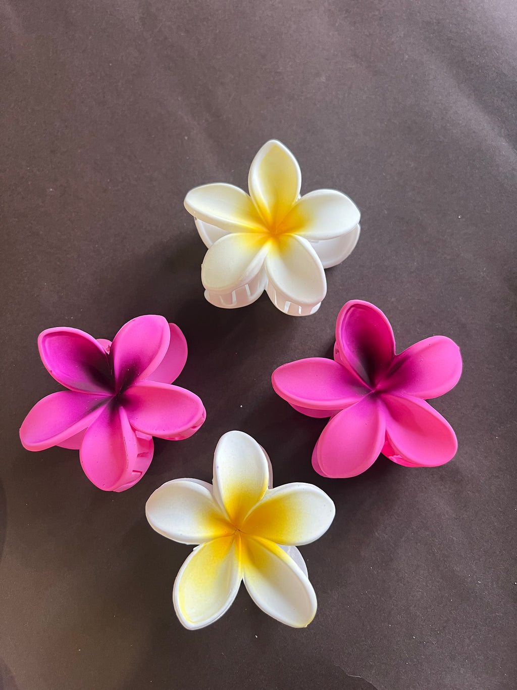 Matte Finish Flower Clips