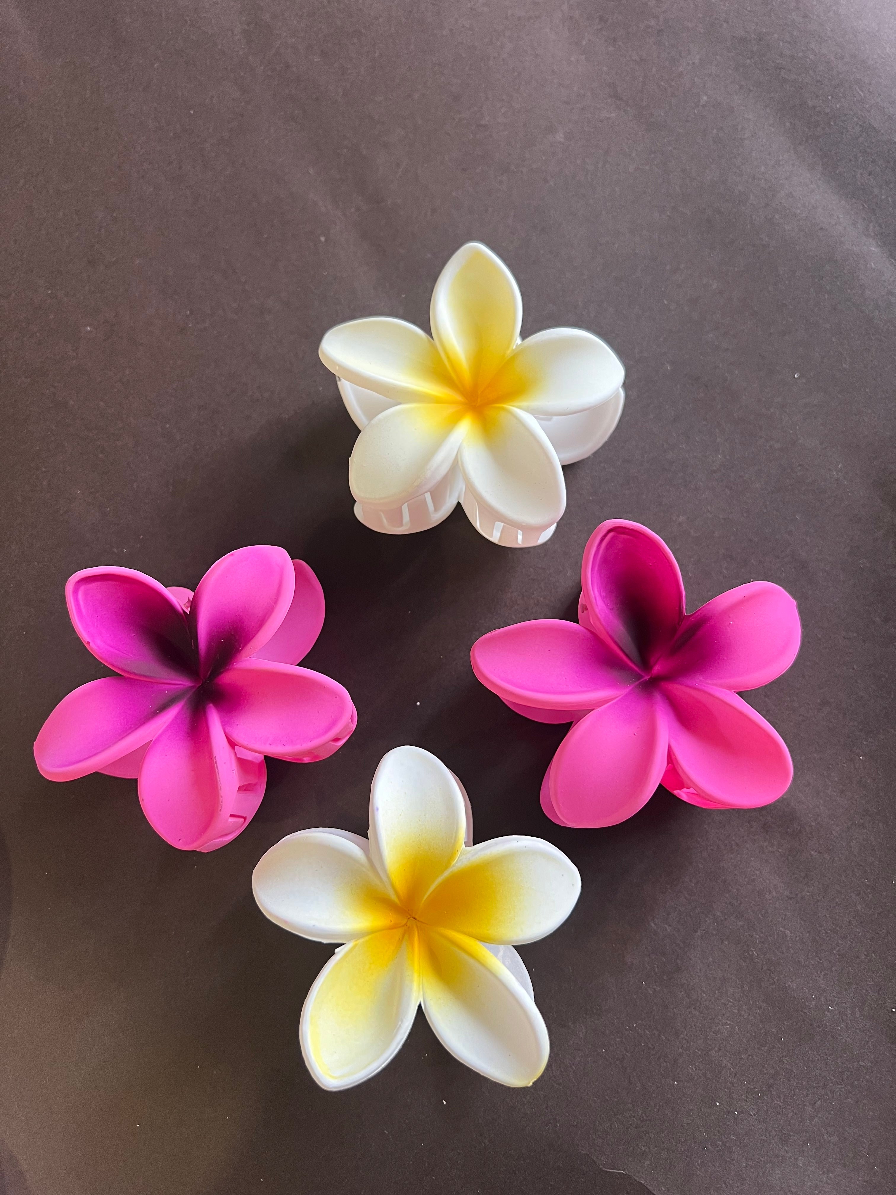 Matte Finish Flower Clips