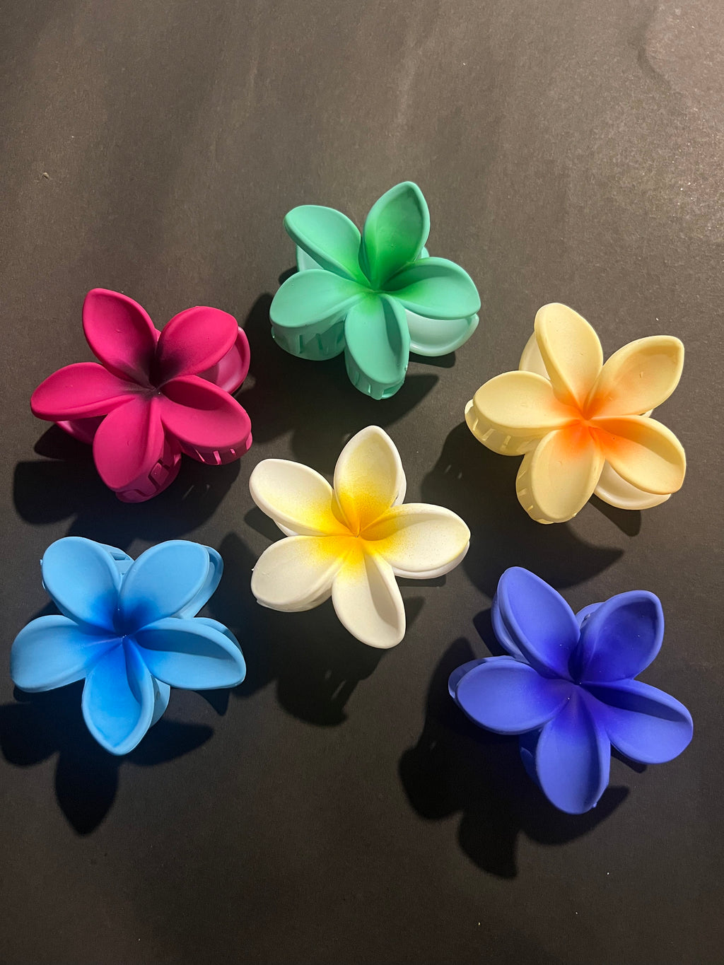 Matte Finish Flower Clips