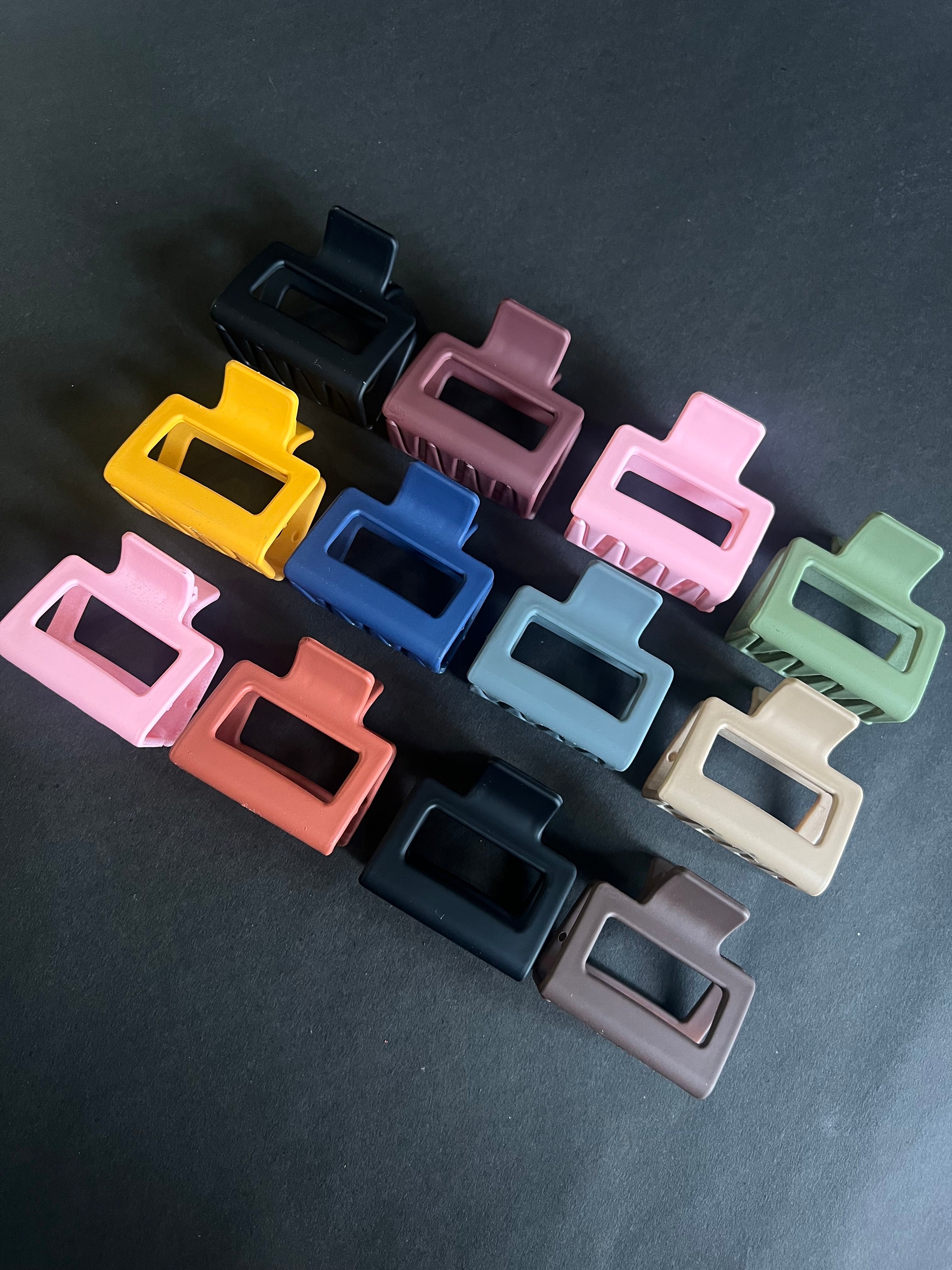 Matte Rectangle Hair Clips