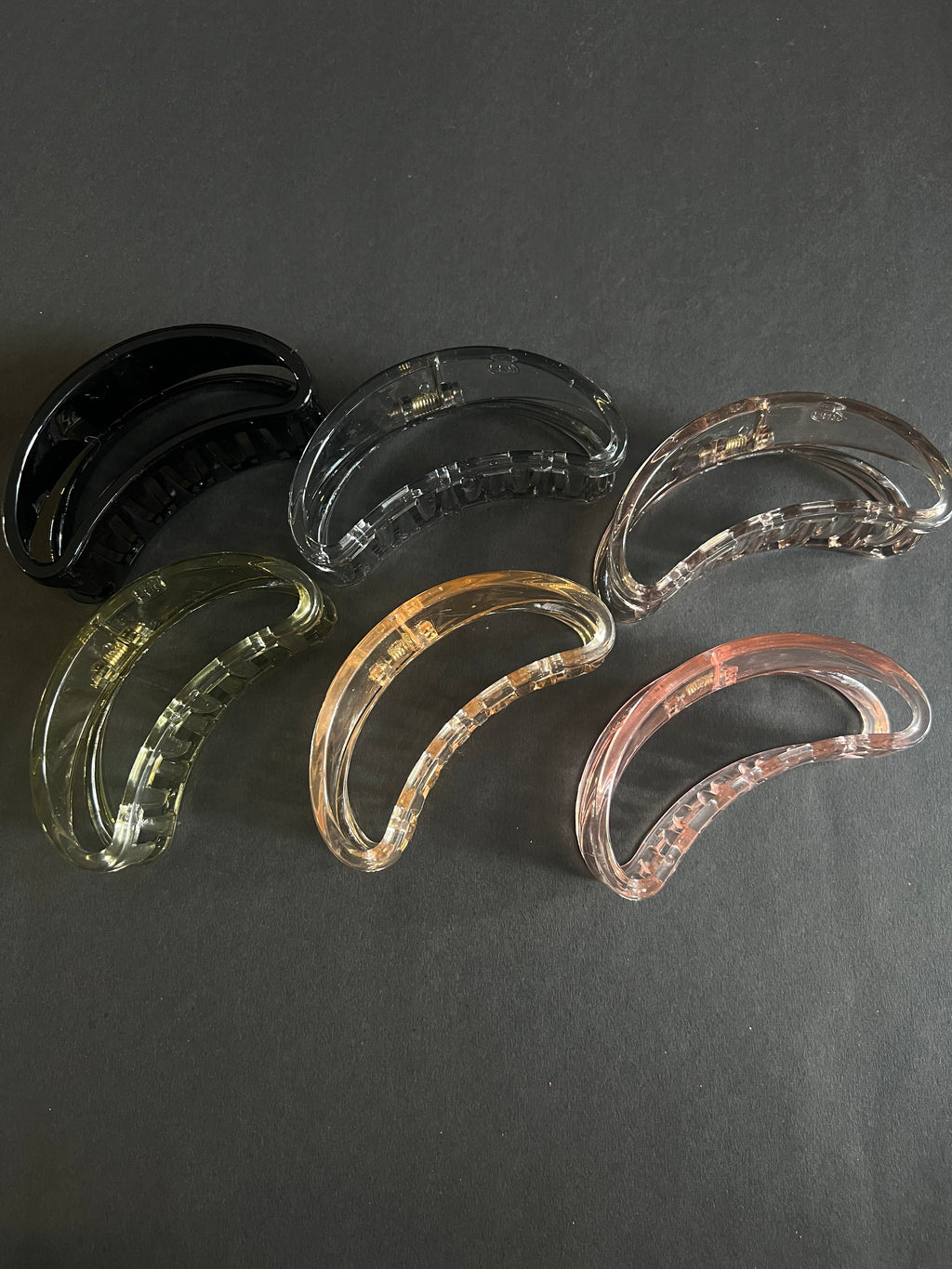 Large Crescent Hair Clips
