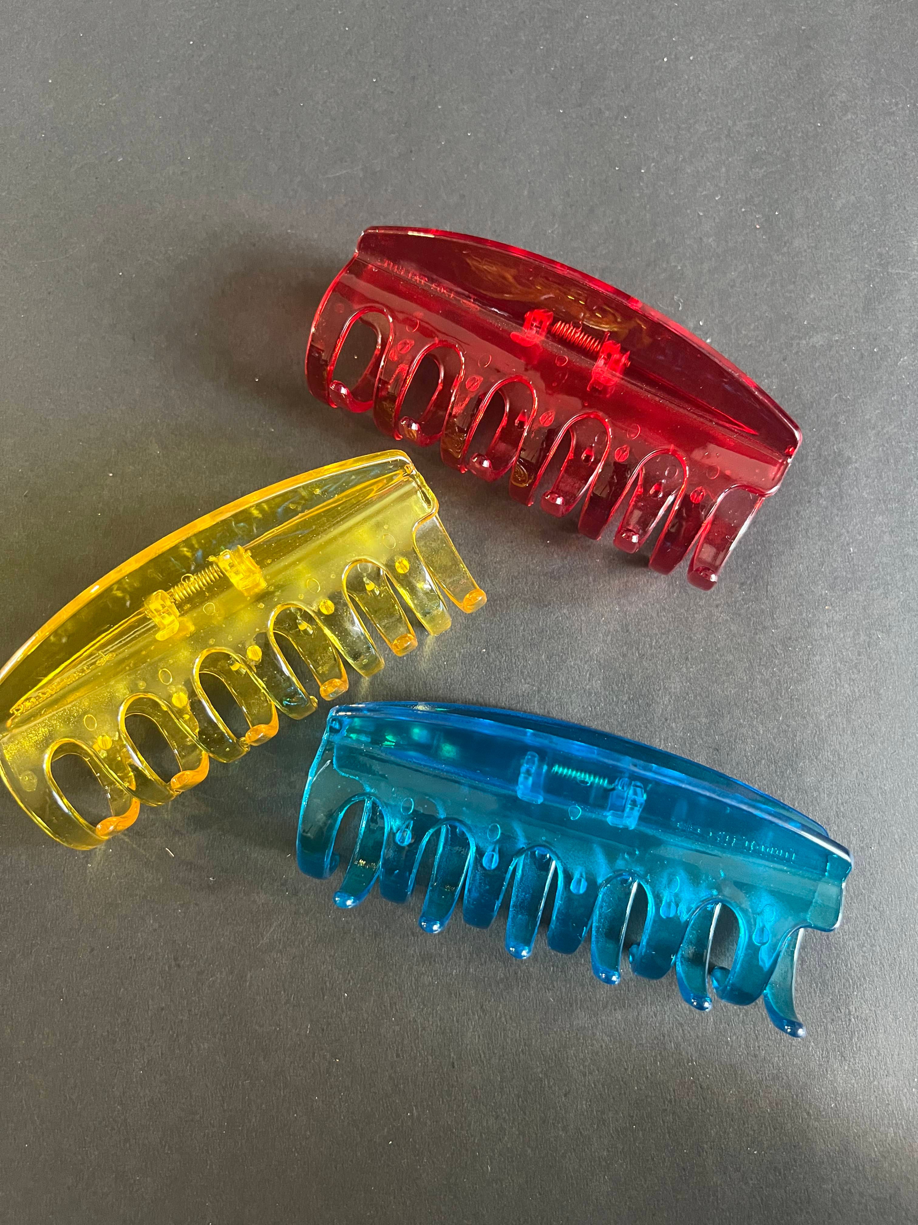 Glossy Rectangular Hair Clips