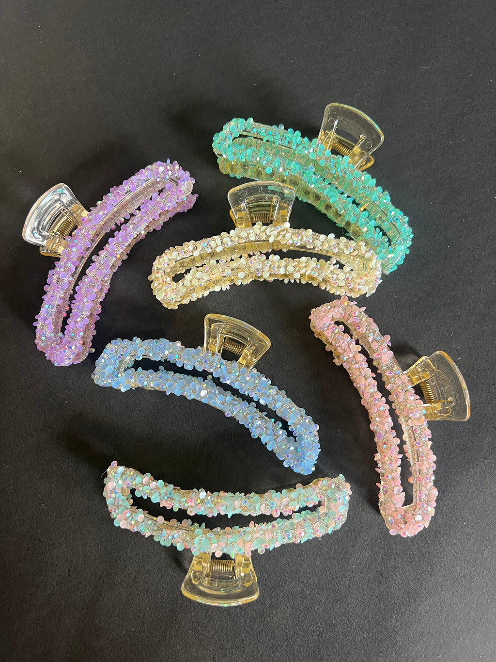 Shimmer Long Hair Clips