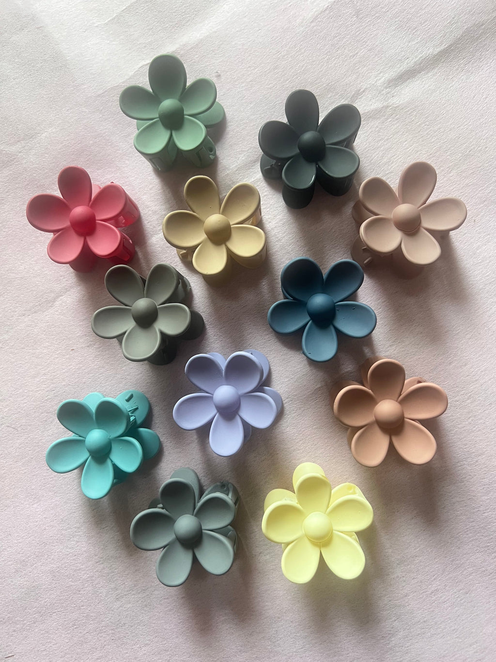 Matte Petal Hair Clips