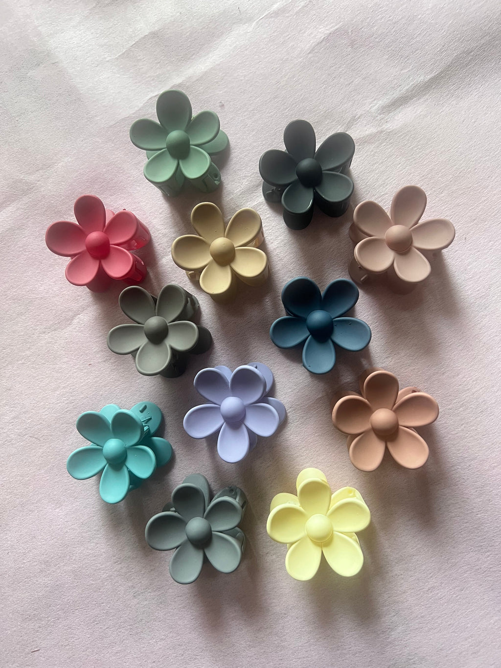 Matte Petal Hair Clips