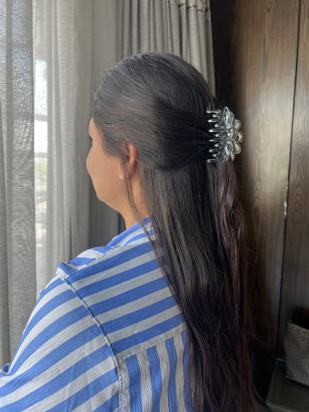 Petal Charm Hair Claw Clips