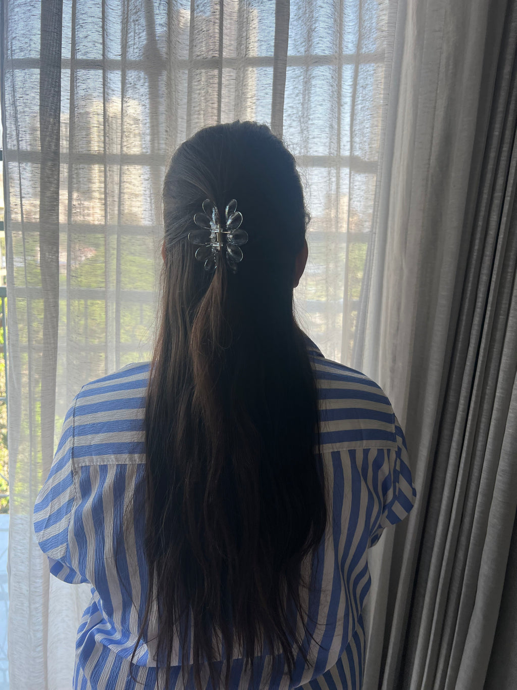 Petal Charm Hair Claw Clips