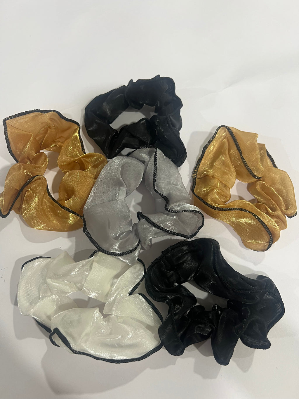 Shimmer Edge Organza Scrunchies