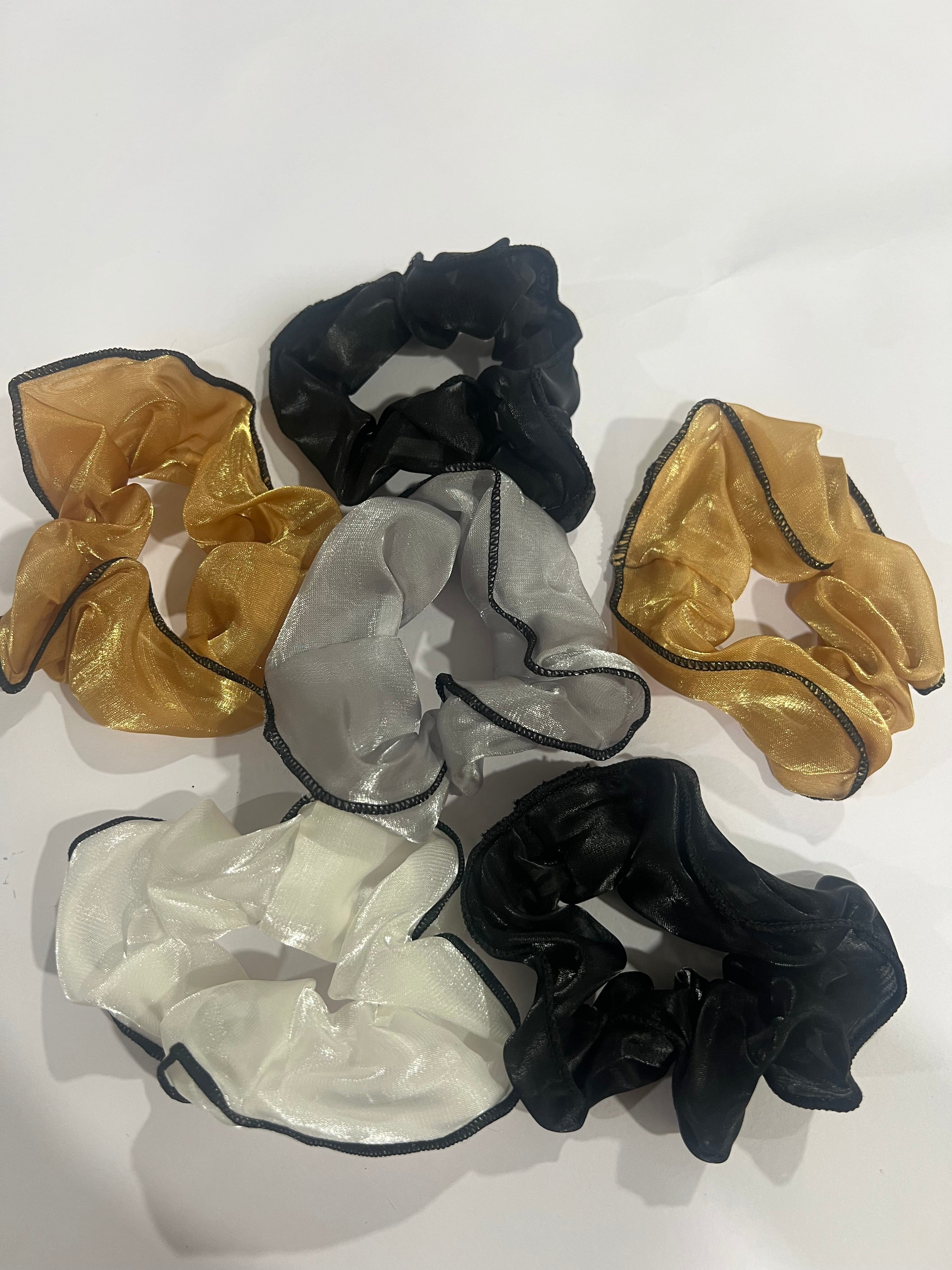 Shimmer Edge Organza Scrunchies